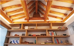 韩屋，木质结构OLED照明