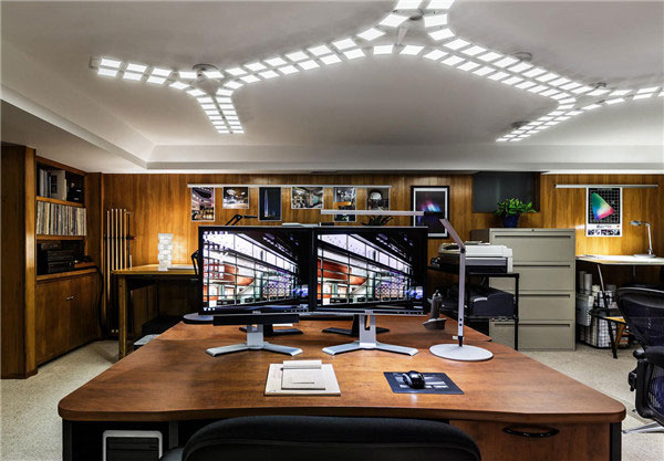 办公室装修OLED照明效果