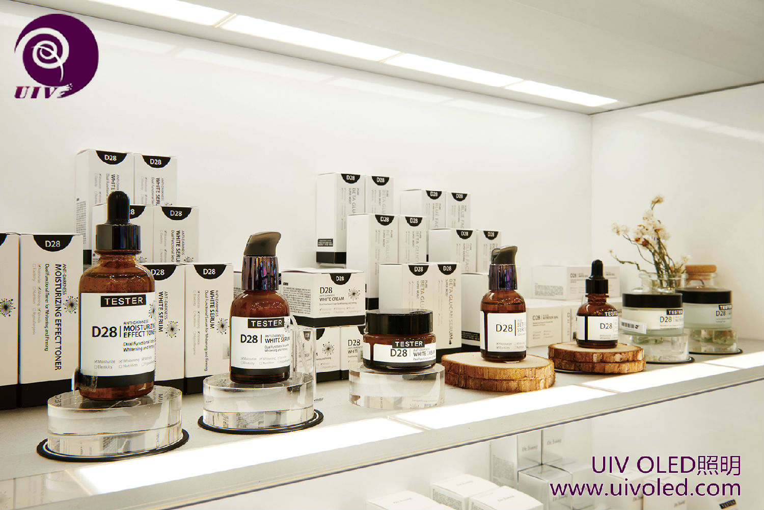 UIV面板不发热可用于化妆品展示