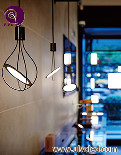 OLED吊灯可旋转轻薄欧美式吊灯圆形时尚可定制客厅吊灯OLED餐吊灯